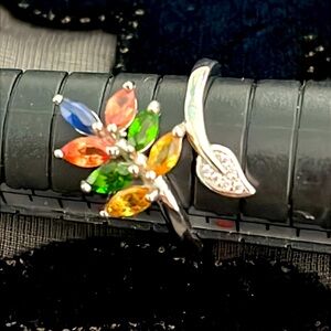 HP🌹Genuine Sapphires 14KGP Ring
